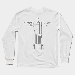 7 Digital Wonders - Christ the Redeemer Long Sleeve T-Shirt